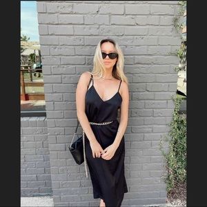 Black Long Silky Dress From Target